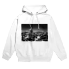 0608knynのモノトーン 夜景 Hoodie