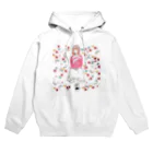 off-whiteのお花柄ガール Hoodie