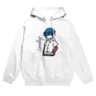 愛紅の青髪の男の子 Hoodie