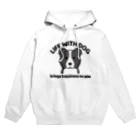 efrinmanの犬と共に（ボーダー） Hoodie