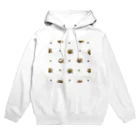 カラフルマルシェのアンティーク風ブローチ柄 Hoodie