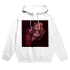 女の子の絵しょっぷのうさぎとお友達の女の子 Hoodie