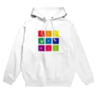 ExtraPass エクストラパス のCOLORFUL SQUARE LOGO Hoodie