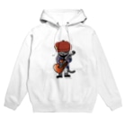 ほっかむねこ屋（アトリエほっかむ）のキャスケットをかぶったギターねこ Hoodie