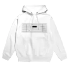 アイジロタウン出張販売店の全休符（黒字） Hoodie