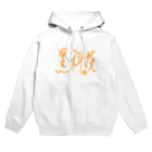 つるちゃんの黑科技アナーキーモデル オレンジ文字 Hoodie