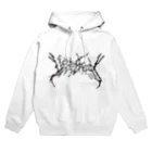 Hachijuhachiのlight and shadow メタルロゴ　ブラック Hoodie