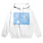 ぎゃらりー☆紫桜の空と飛行機雲 Hoodie