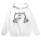 らくがきクオリティの白いねこのため息 Hoodie