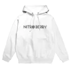 henpeisoku.repのNITRO BERRY LOGO BLACK パーカー