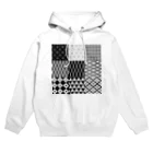 七階のモノクロ和柄 Hoodie