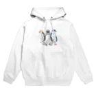 itaxmenworksの我が家の動物 ペンギンズ Hoodie