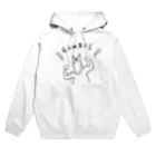 PipopapotanのGAMBAL がんばる馬 ブラックライン Hoodie