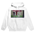 温泉ゆどうふのクマとうさぎの花見 Hoodie