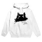 キャッティ（オフィシャル）ネコ好き集まれ!!のBLACK CATシリーズ（ネコ/猫） Hoodie