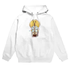 nyokishiのタピオカミルクティーを啜るくまお Hoodie