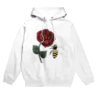 バーバラの薔薇と蜂　ワンポイント Hoodie