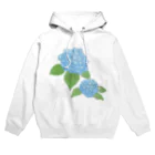 気ままに創作　よろず堂のあじさい　青 Hoodie