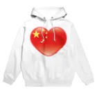 AURA_HYSTERICAのChinese_heart_flag Hoodie