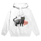 nemunoki paper itemの幸せの黒猫 Hoodie