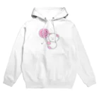 なす家のピンク色のまるいやつ Hoodie