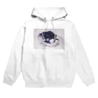 石ンロールのロックなアイテム　フローライト(藍) Hoodie