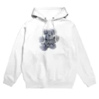 maked bear iidaの手作りクマ　グレー Hoodie