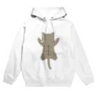 かわいいもののおみせ　いそぎんちゃくのしがみつくキジトラ猫 Hoodie