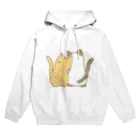 かわいいもののおみせ　いそぎんちゃくの仲良し猫の背中　茶トラ&ポインテッド Hoodie