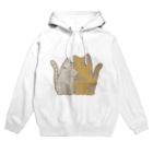かわいいもののおみせ　いそぎんちゃくの表裏印刷　仲良し猫　鯖トラ&サビ Hoodie