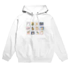 SCHINAKO'Sの切手風うさぎさん Hoodie