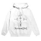 SANKAKU DESIGN STOREの宇宙からの交信。CHANNELING.A 黒 Hoodie