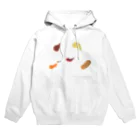 ナマケモノ雑貨店 SUZURI出張所のたべこぼしカモフラージュ Hoodie