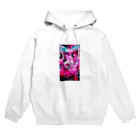 兎派のpaint_01_xx(vivid pink) Hoodie