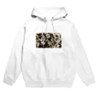 兎派のpaint_01_landscape(monochrome_dark brown) Hoodie