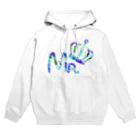 Mr.Rightのカップルコーデ トレンドの花柄ファッション 「Mr.」メンズ　ブルー Hoodie