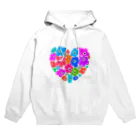 さがみ屋のColorflower heart Hoodie