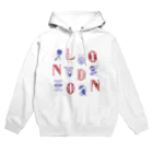 IZANAMI by Akane Yabushitaの🌍 世界のまち 🇬🇧 イギリス・ロンドン (レッド) Hoodie