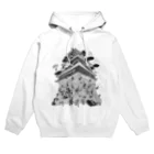 OW STOREの熊本城武者返し　イラストカラー：ブラック Hoodie