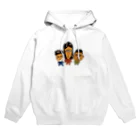 サボテンの3人色つき切り取り Hoodie