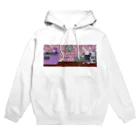 Junya Maruyamaのカフェオレうさぎ パープル Hoodie