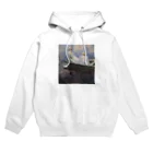 アートTシャツ 名画グッズのクロード・モネの『舟遊び』 Hoodie