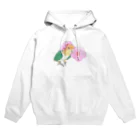 まめるりはことりのお花とシロハラインコちゃん【まめるりはことり】 Hoodie