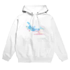 Ori-iro　イルカやシャチをお届け！の花飛沫をあげるシャチ Hoodie