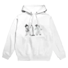 コミック&ブラックの女の子漫才 Hoodie