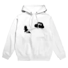 こんぺい工房のバーコード犬のテコの原理シルエット風 Hoodie