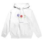 どうぶつの水彩画店のアネモネ(濃ロゴ) Hoodie