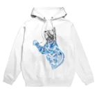 TRAVA design SHOPの猫トライバル×青空 Hoodie