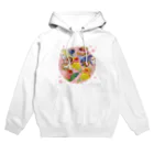 あにまるめいとのケーキとコザクラインコ Hoodie