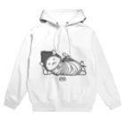 PygmyCat　suzuri店の仏にゃん（黒線） Hoodie